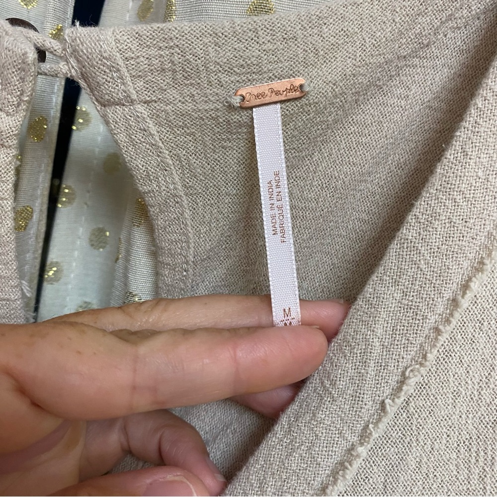 Free People Beige Jumpsuit - Picture 2 of 7